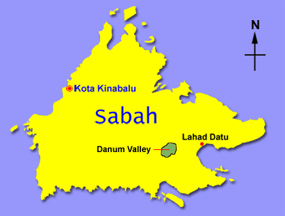 Map of Danum Valley