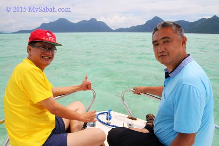 boat ride to Bohey Dulang