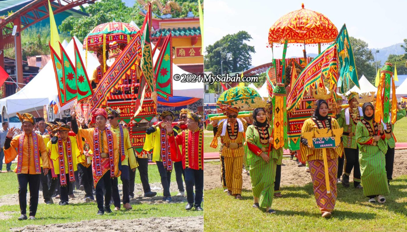 Left: Usungan of Bajau Sama. Right: Usunan of Iranun people