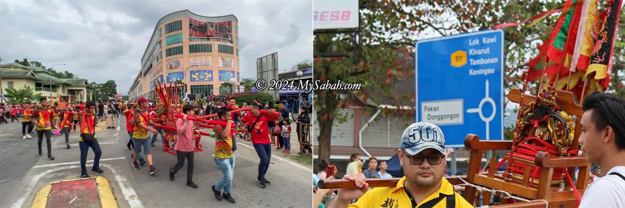 The 3-hour Chingay parade passed by some landmarks of Donggongon Town