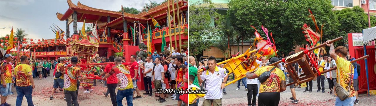 Participating teams gathered at Fook Tet Kung Temple and were welcomed by the deity of the host temple.